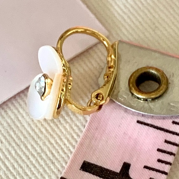 NWT! Kate Spade Disco Pansy Leverback Earrings - Picture 7 of 8